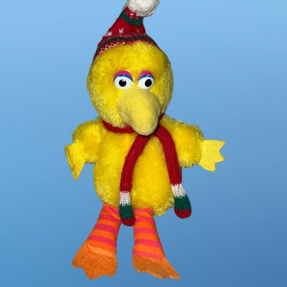 Vintage Applause Sesame Street Best Friend Big Bird Holiday Plush Stuffed Toy 8” - Picture 4 of 6